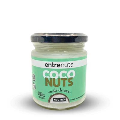 ENTRE NUTS - ACEITE DE COCO VIRGEN FRASCO X 200 CC