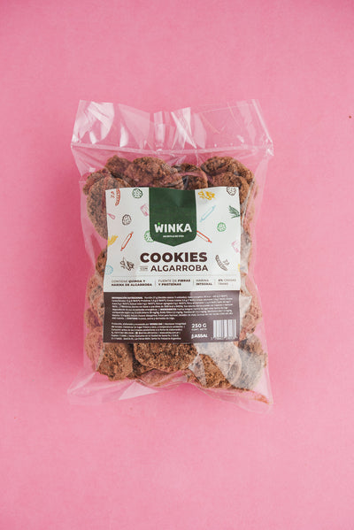 COOKIES x 250g INTEGRALES DE ALGARROBA Y QUINOA  - WINKA