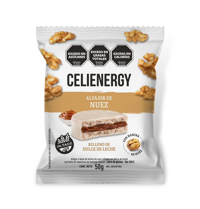 ALFAJOR DE NUEZ x 50 gr - CELIENERGY