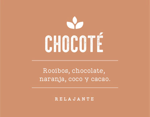 Blendit- FRASCO Te en  hebras CHOCOTE (Rooibos, chocolate, naranja, coco y cacao)