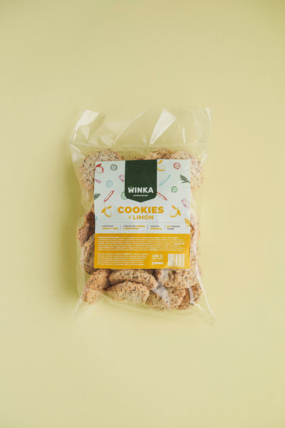 COOKIES x 250g  INTEGRALES DE LIMON  - WINKA