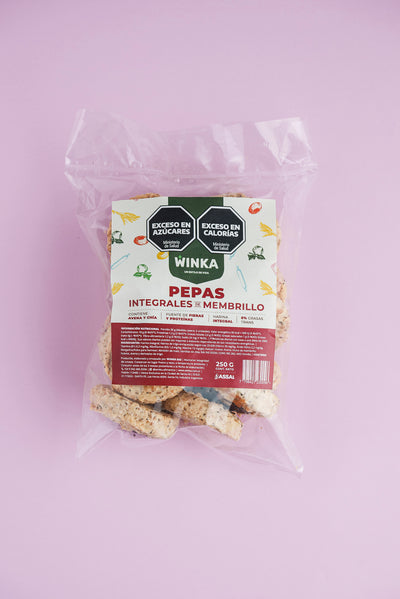 PEPAS INTEGRALES x 250g DE MEMBRILLO   - WINKA