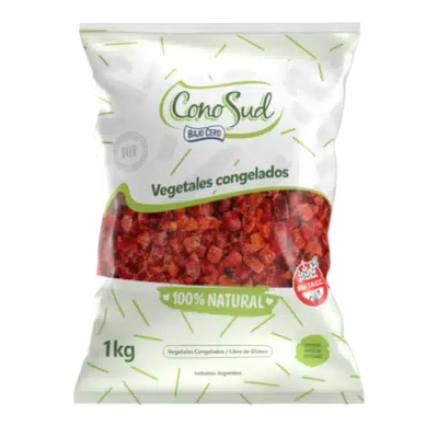 CONOSUD -PIMIENTO ROJO EN CUBOS x 1KG