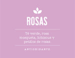 Blendit- FRASCO Te en  hebras ROSAS (te verde, rosa mosqueta, hibisc. petalos de rosa)