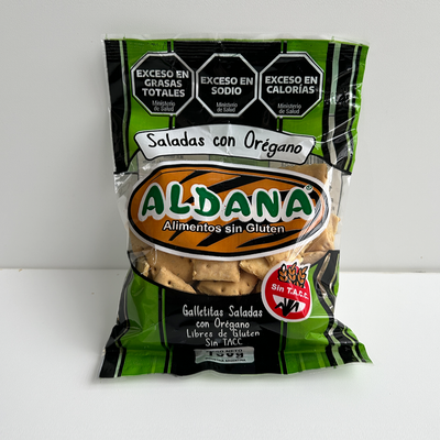 GALLETITAS SALADAS CON OREGANO X 160GR  - ALDANA