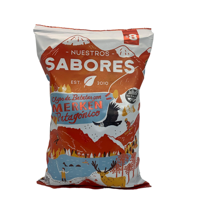 NUESTROS SABORES - CHIPS DE BATATA CON MERKEN