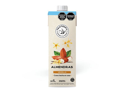 LECHE DE ALMENDRAS SABOR VAINILLA SIN AZUCAR X 1 LITRO - TRATENFU