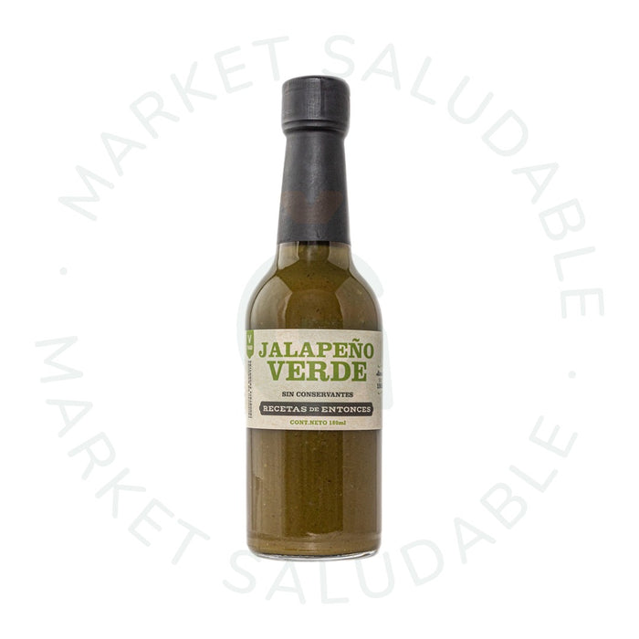 ALCARAZ - SALSA JALAPEÑO VERDE x 180 ml - RECETA DE ENTONCES