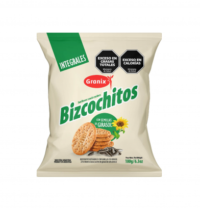 GRANIX - BIZCOCHITOS CON SEMILLAS DE GIRASON X 180 GR