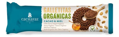 CACHAFAZ - GALLETITAS ORGANICAS DE CACAO Y MIEL x 170 GR