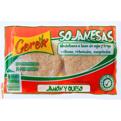 CEREX - SOJANESA RELLENA CON QUESO Y JAMON 4u X 540 GR