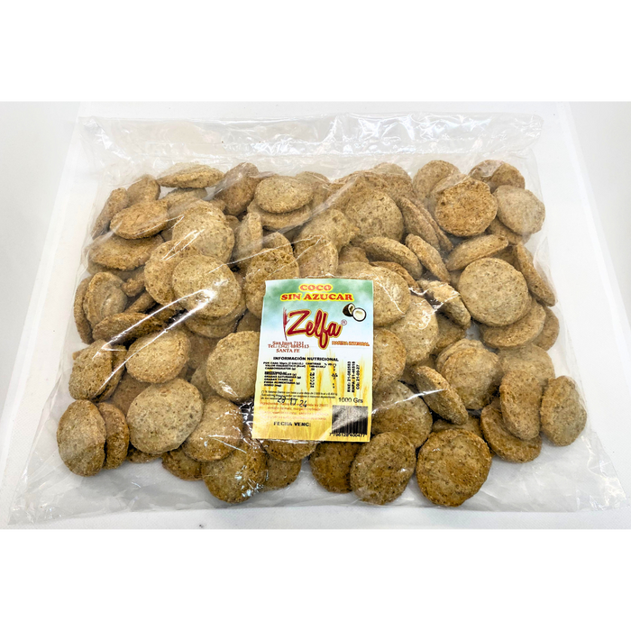 ZELFA GALLETITA INTEGRAL DE COCO SIN AZUCAR X 1 KG