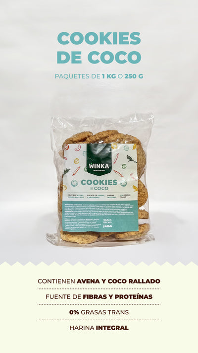 COOKIES INTEGRALES DE  COCO X 1 KG - WINKA