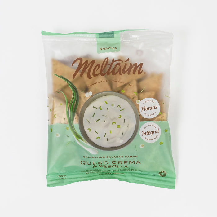 SNACKS DE QUESO CREMA Y CEBOLLA X 150GRS - MELTAIM