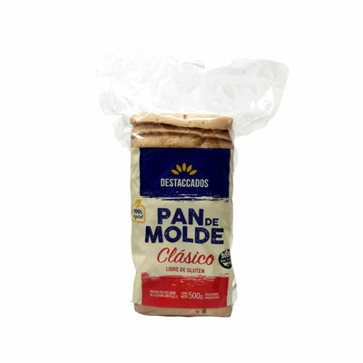 PAN DE MOLDE CLÁSICO VEGANO SIN TACC - DESTACCADOS X 500 GRS.