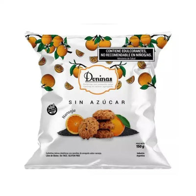 DONINAS sin azucar DE NARANJA X 150 GRS - DONINAS