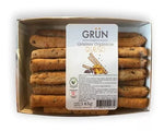 GRUN - GRISINES ORGANICOS INTEGRALES SABOR QUESO CON LINO Y CHIA X 145 GR