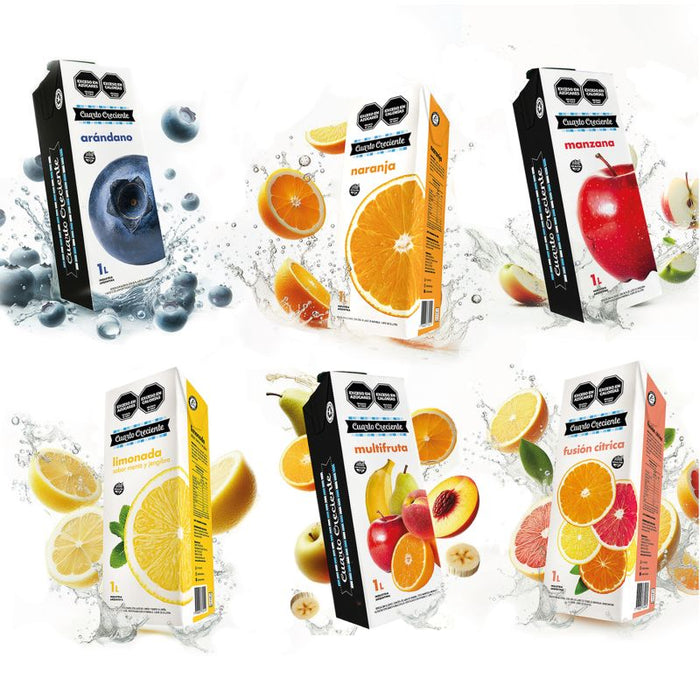 JUGO MULTIFRUTAL x 1L tetrapack - CUARTO CRECIENTE