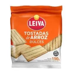 TOSTADAS DE ARROZ DULCE SIN TACC X 150 GRS - LEIVA