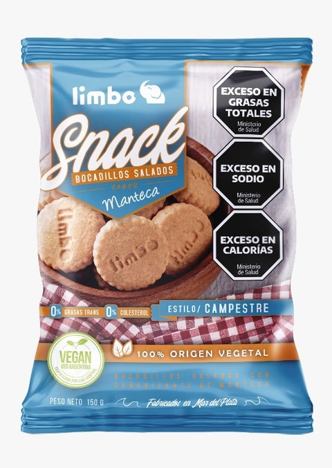 LIMBO - BOCADILLO SALADO SABOR MANTECA x 150g