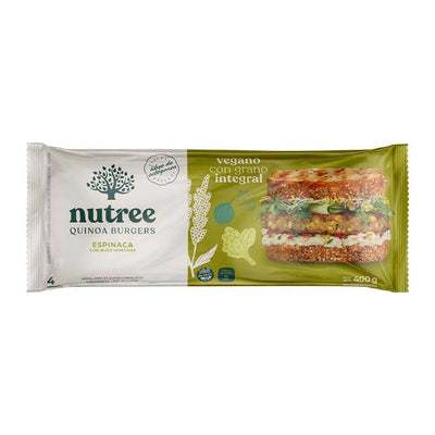 NUTREE- Medallon de quinoa ESPINACA x 4u