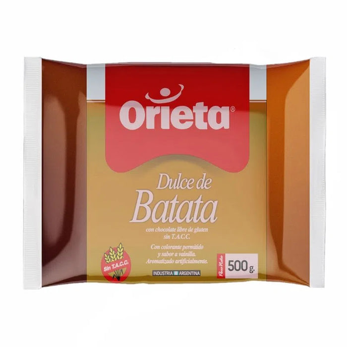 ORIETA - DULCE DE BATATA C/CACAO Sachet x 500gr