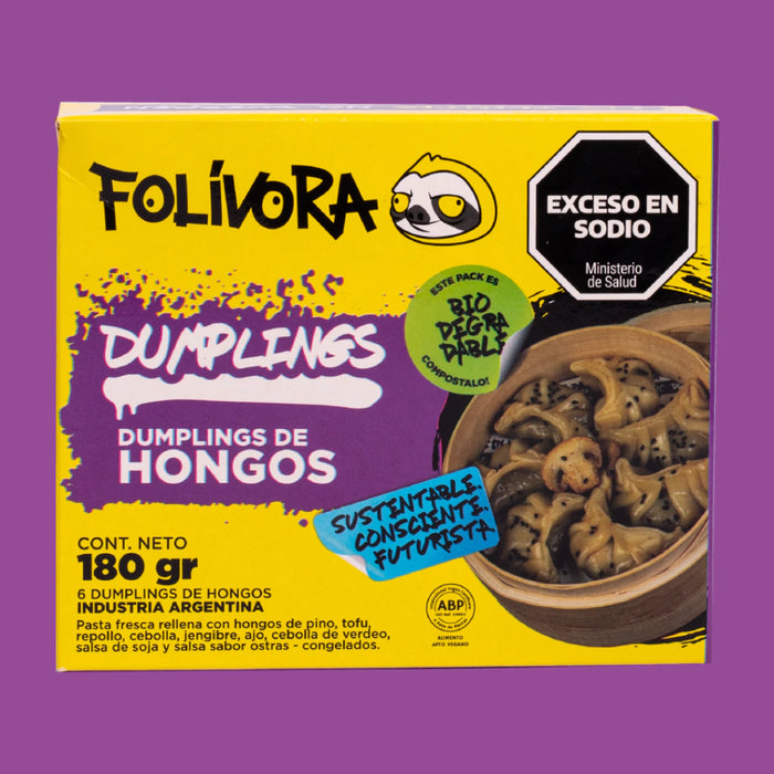 FOLIVORA - DUMPLINGS DE HONGOS X 6 UN