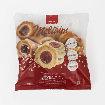 Pepas veganas de membrillo y avena x 300 g - MELTAIM