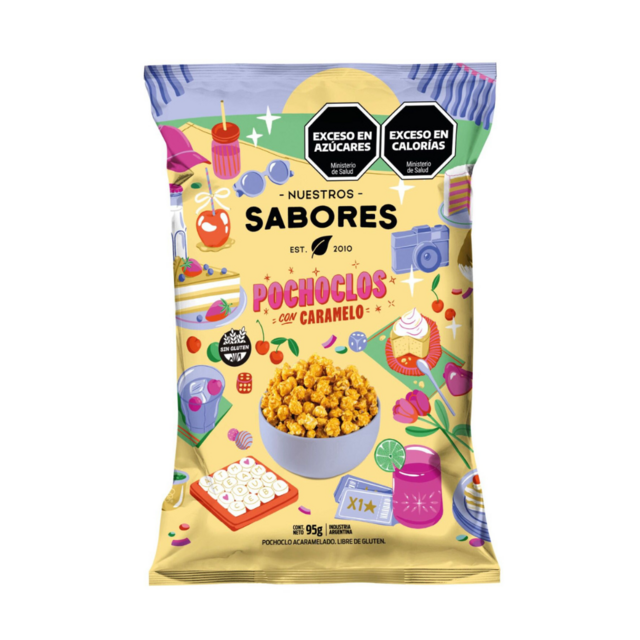 NUESTROS SABORES - POCHOCLO C/CARAMELO X 95 g