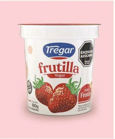 TREGAR - YOGUR FRUTAS ENTERO FRUTILLA  x 160 gr