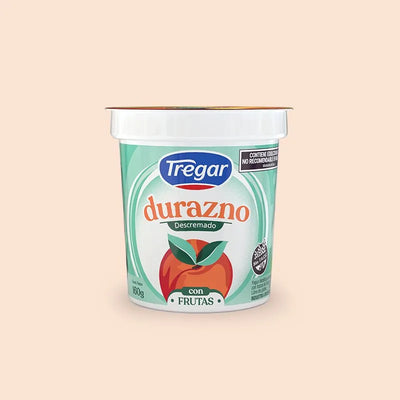 TREGAR - YOGUR FRUTAS DESC. DURAZNO x 160 gr