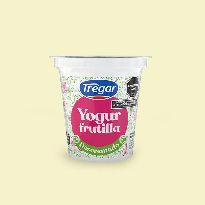 TREGAR - YOGUR CREM LIGHT CON FRUTILLA x 125 gr