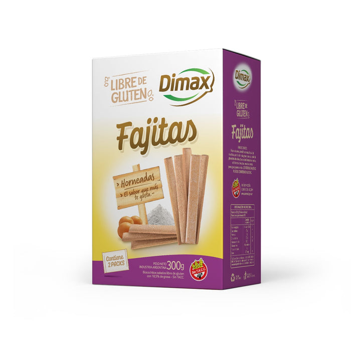 FAJITAS - CAJA CON 3 PACKS X 100 GRS - DIMAX