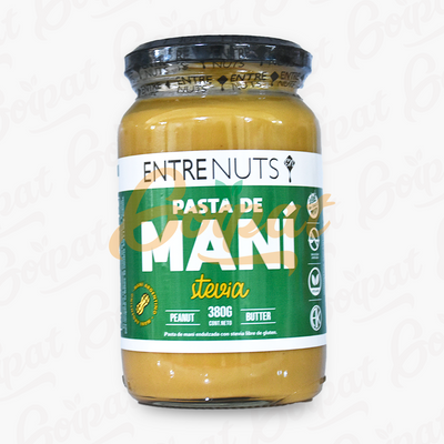 ENTRE NUTS - PASTA DE MANI CON STEVIA X 380 GRS