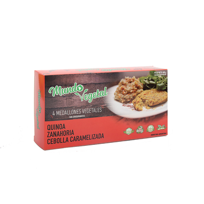 MEDALLON DE ARROZ YAMANI, CHOCLO, CALABAZA Y ZANAHORIA X 4 UN. - 400 GRS - MUNDO VEGETAL