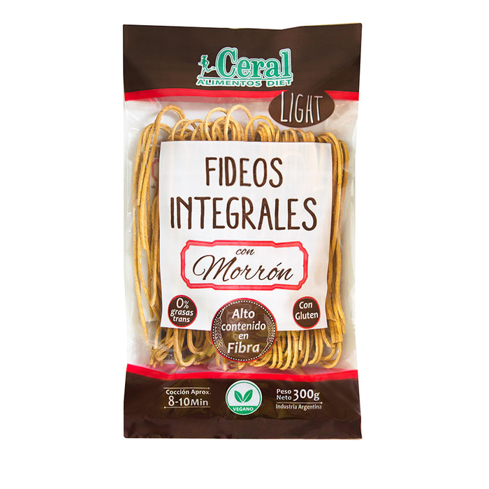 FIDEOS INTEGRALES DE MORRON X 300 GRS - CERAL