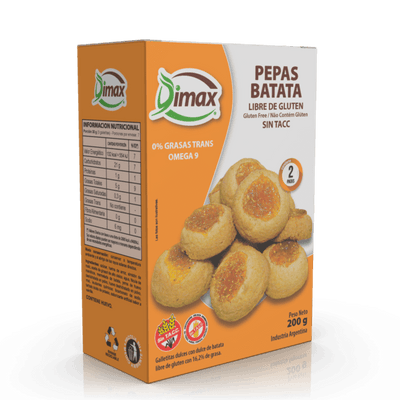 PEPAS DE BATATA - CAJA CON 2 PACKS X 100 GRS - DIMAX