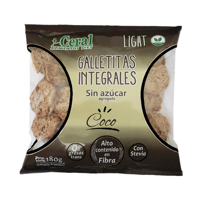 GALLETITAS INTEGRALES DE COCO X 180 GRS - CERAL