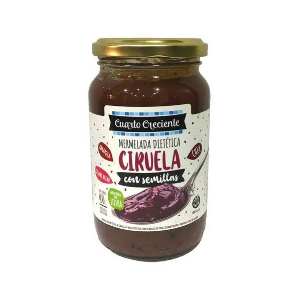 MERMELADA CON SEMILLAS DE CIRUELA CON STEVIA - CUARTO CRECIENTE